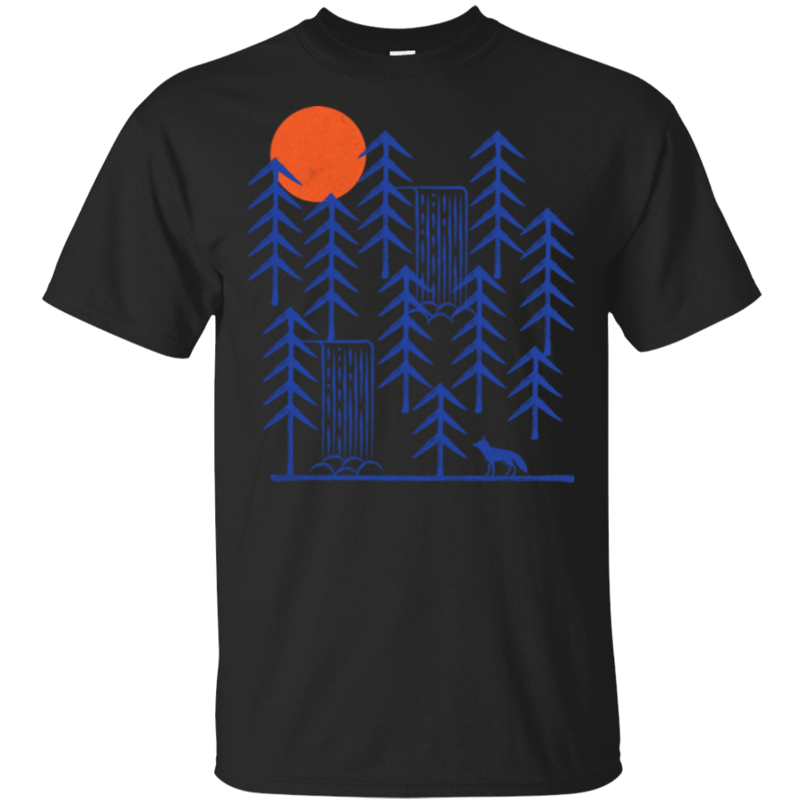 T-Shirts Black / S Wild Day Fox T-Shirt