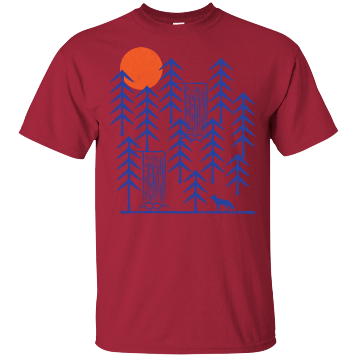 T-Shirts Cardinal / S Wild Day Fox T-Shirt