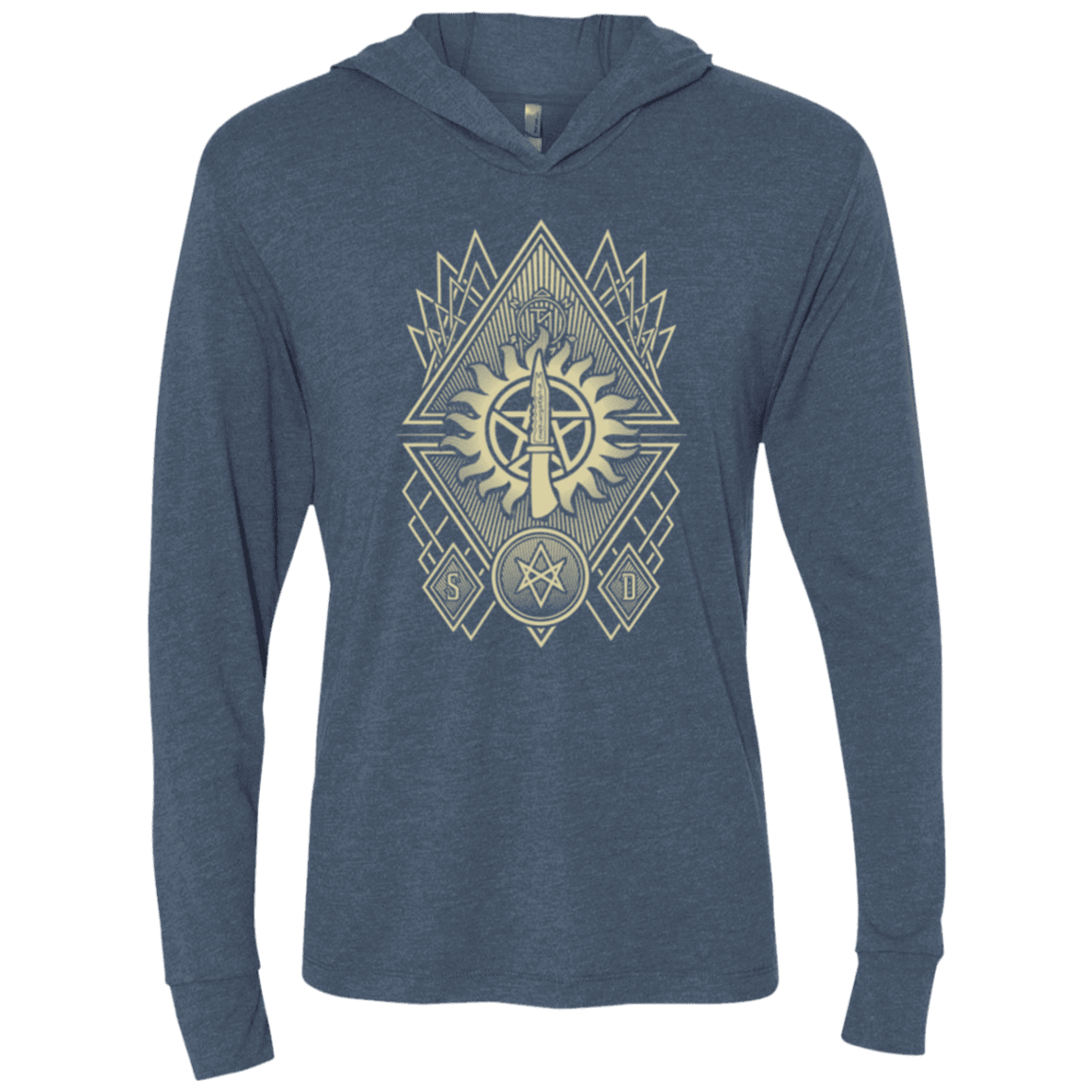 T-Shirts Indigo / X-Small Winchester Association Triblend Long Sleeve Hoodie Tee