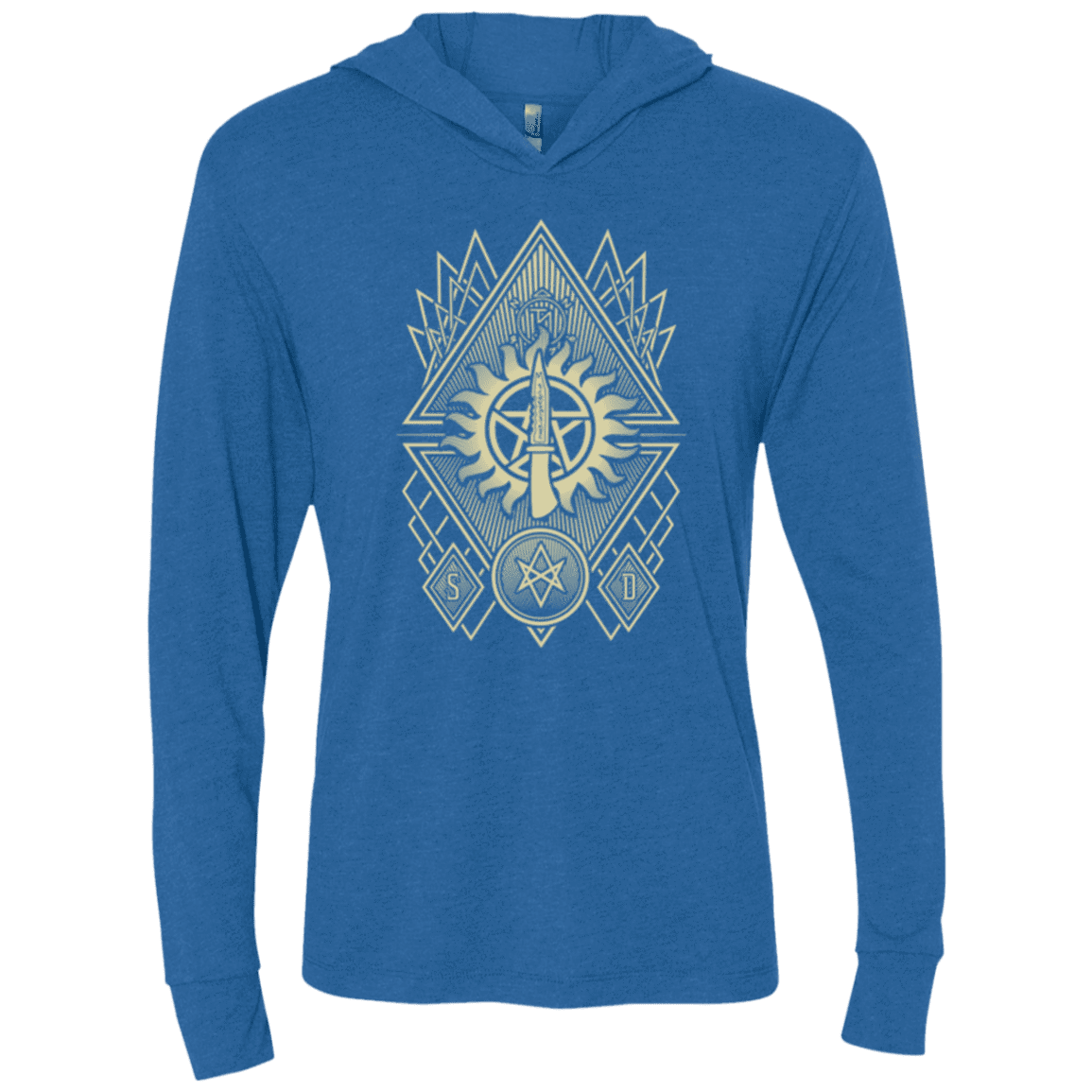 T-Shirts Vintage Royal / X-Small Winchester Association Triblend Long Sleeve Hoodie Tee