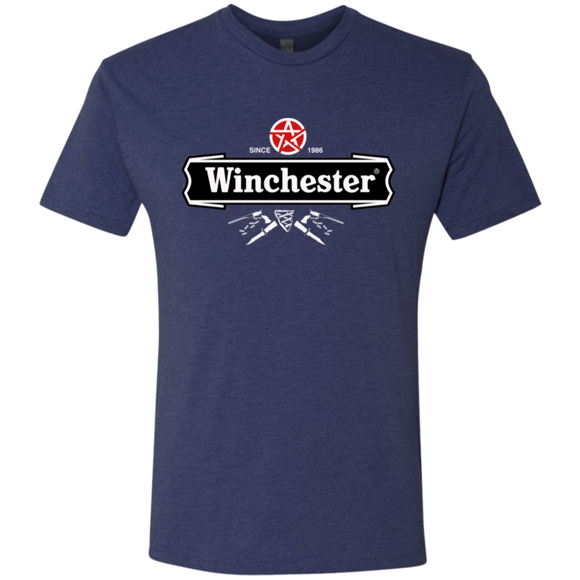 T-Shirts Vintage Navy / S Winchester Beer Men's Triblend T-Shirt