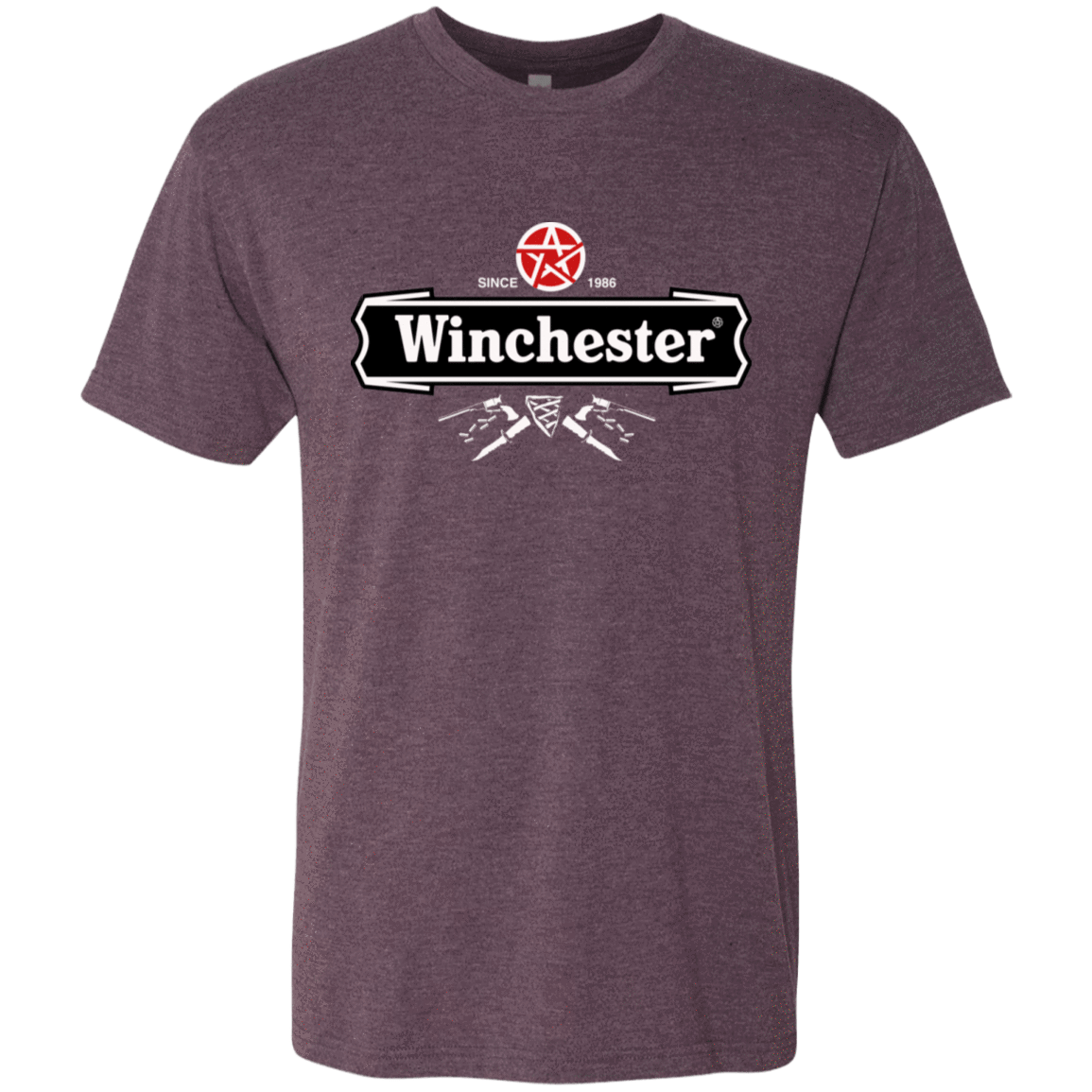 T-Shirts Vintage Purple / S Winchester Beer Men's Triblend T-Shirt