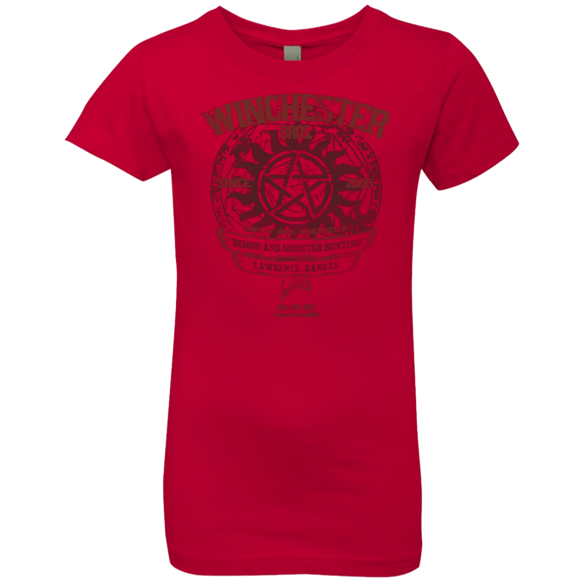 T-Shirts Red / YXS Winchester Bros Girls Premium T-Shirt