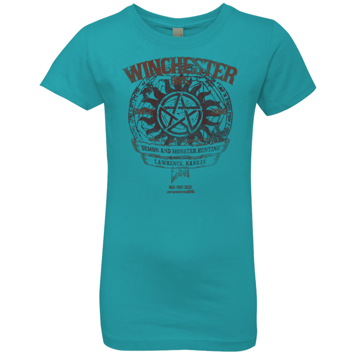 T-Shirts Tahiti Blue / YXS Winchester Bros Girls Premium T-Shirt