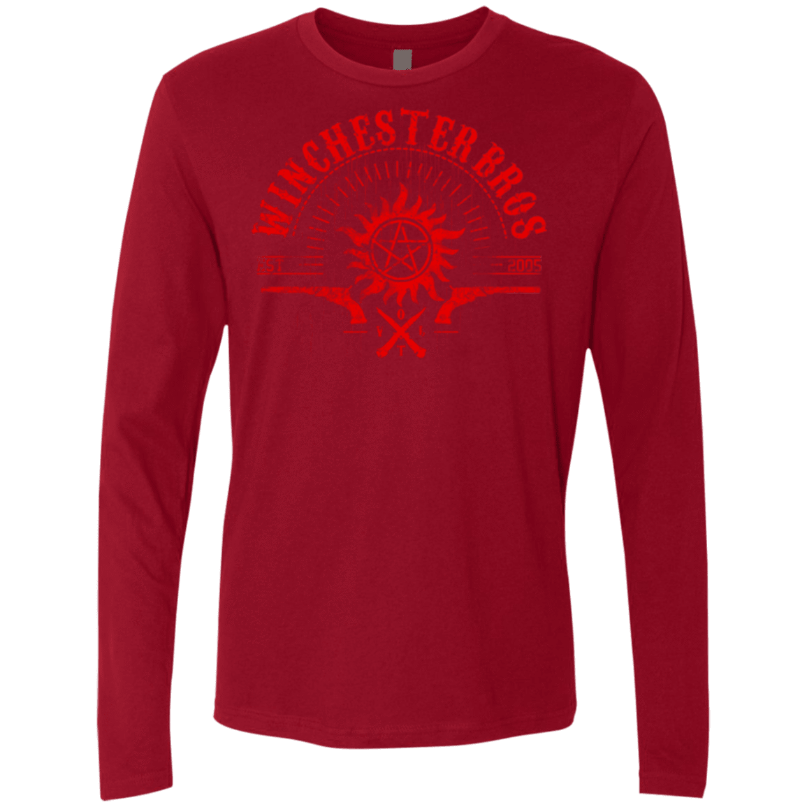 T-Shirts Cardinal / Small Winchester bros Men's Premium Long Sleeve