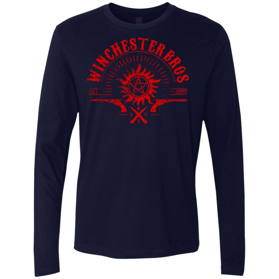 T-Shirts Midnight Navy / Small Winchester bros Men's Premium Long Sleeve