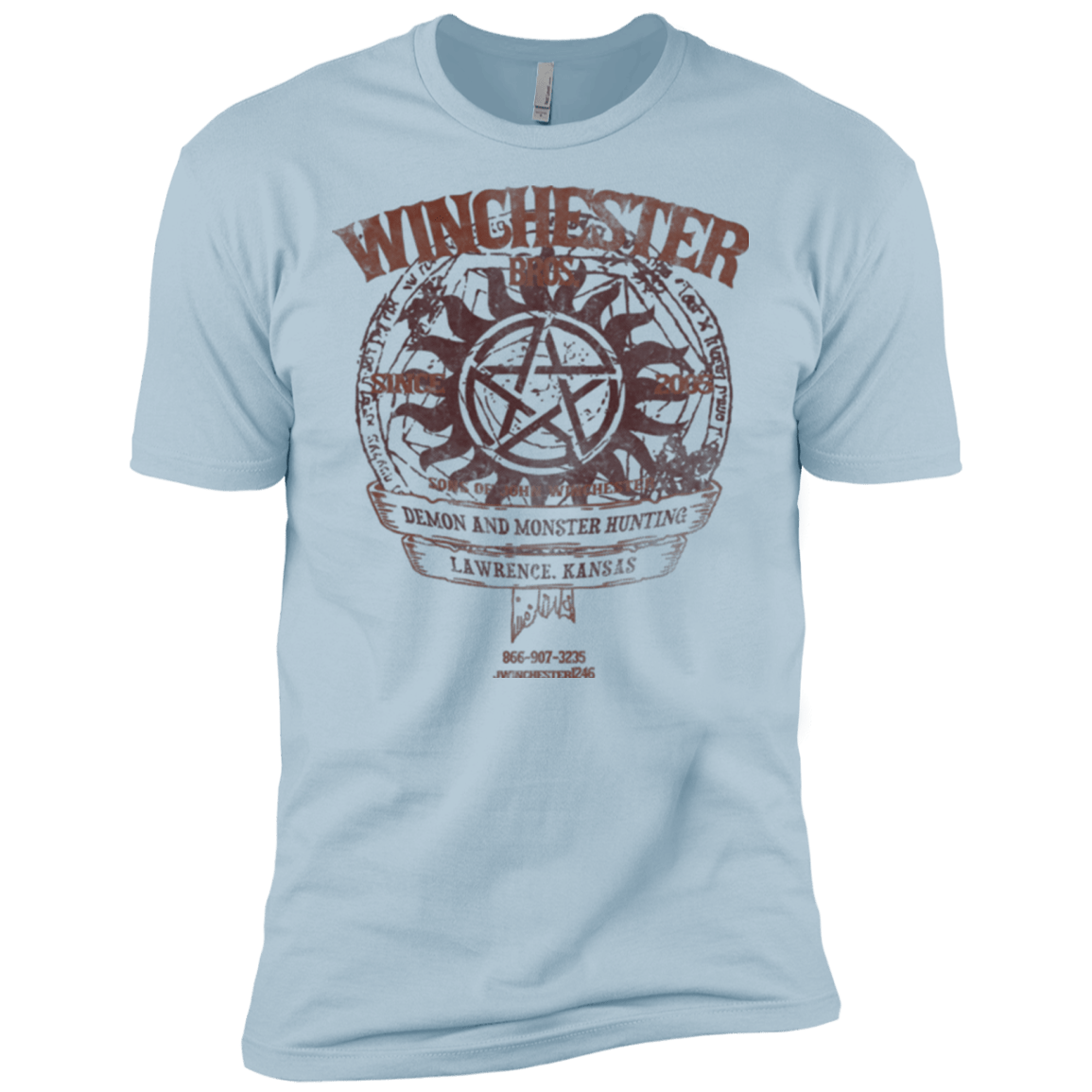T-Shirts Light Blue / X-Small Winchester Bros Men's Premium T-Shirt