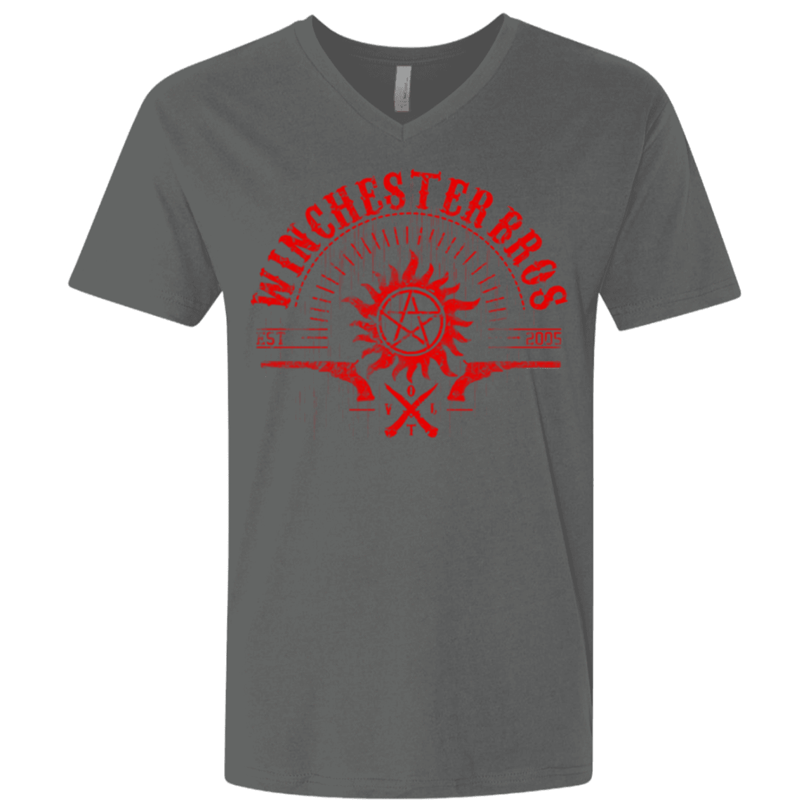 T-Shirts Heavy Metal / X-Small Winchester bros Men's Premium V-Neck