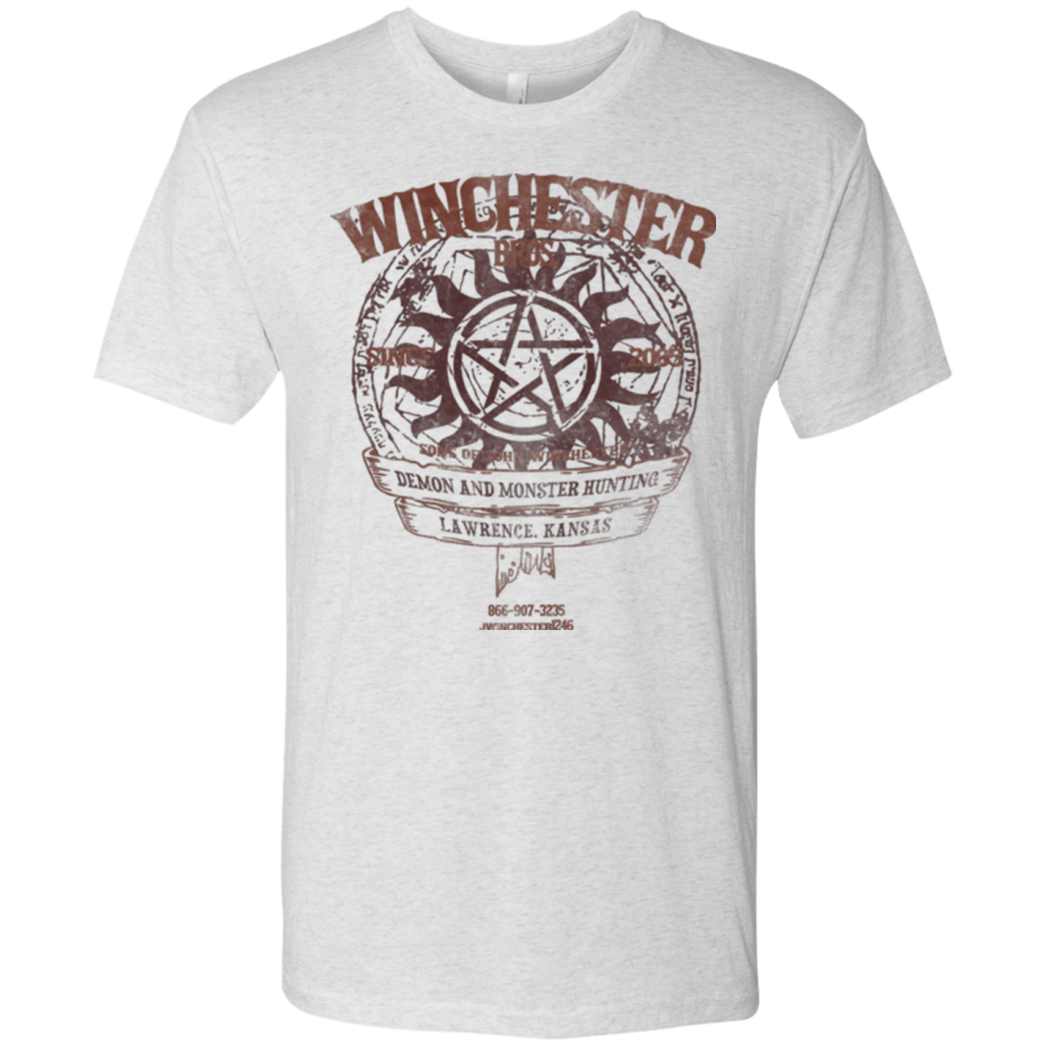 T-Shirts Heather White / Small Winchester Bros Men's Triblend T-Shirt