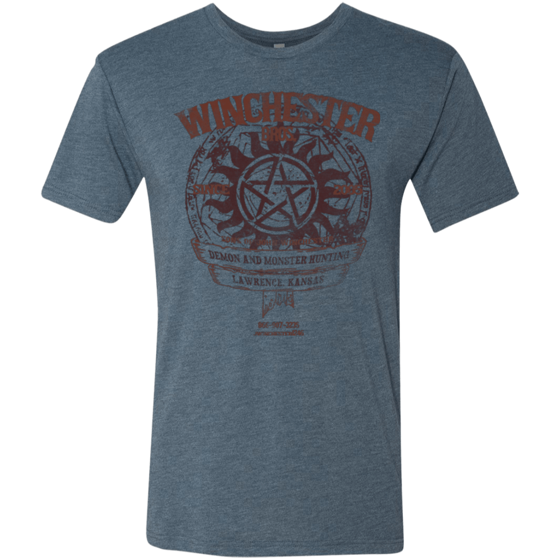T-Shirts Indigo / Small Winchester Bros Men's Triblend T-Shirt