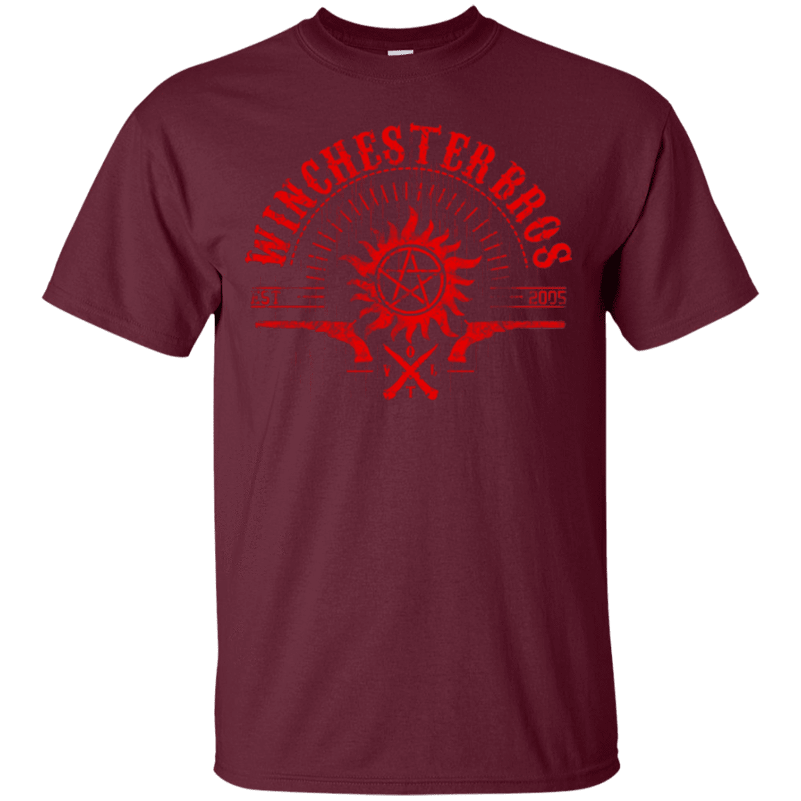 T-Shirts Maroon / Small Winchester bros T-Shirt