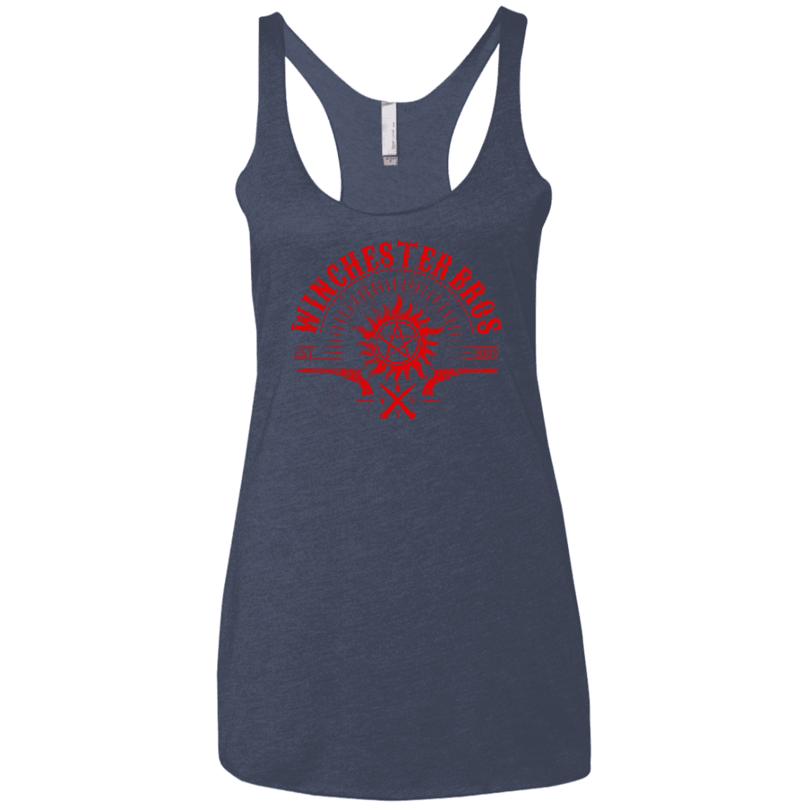 T-Shirts Vintage Navy / X-Small Winchester bros Women's Triblend Racerback Tank