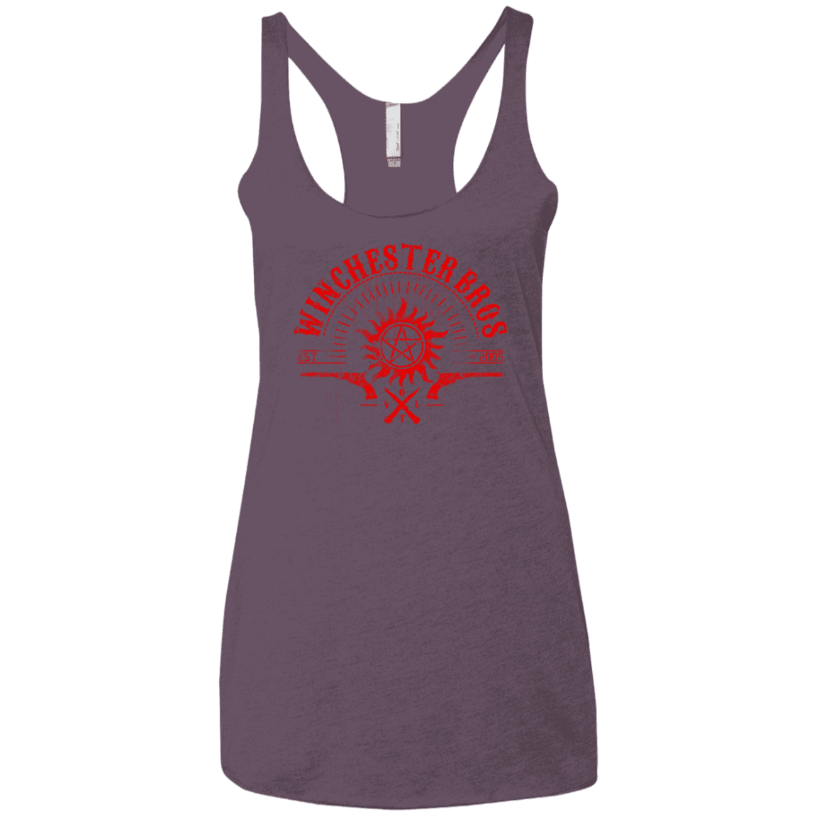 T-Shirts Vintage Purple / X-Small Winchester bros Women's Triblend Racerback Tank