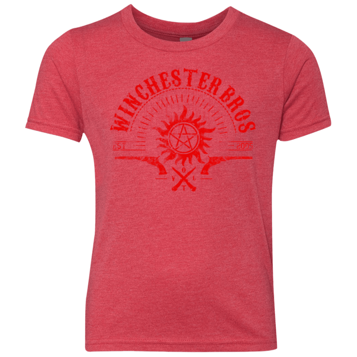 T-Shirts Vintage Red / YXS Winchester bros Youth Triblend T-Shirt