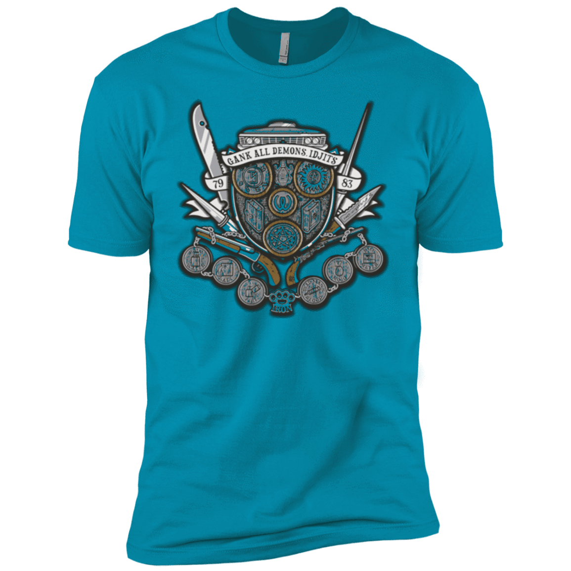 T-Shirts Turquoise / YXS Winchester's Crest Boys Premium T-Shirt