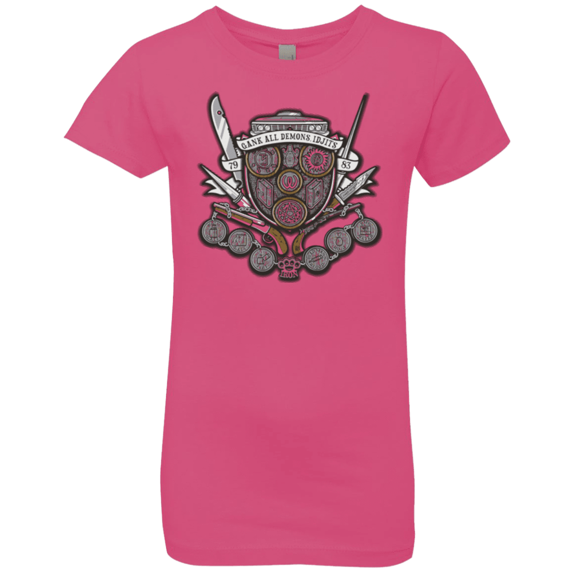 T-Shirts Hot Pink / YXS Winchester's Crest Girls Premium T-Shirt