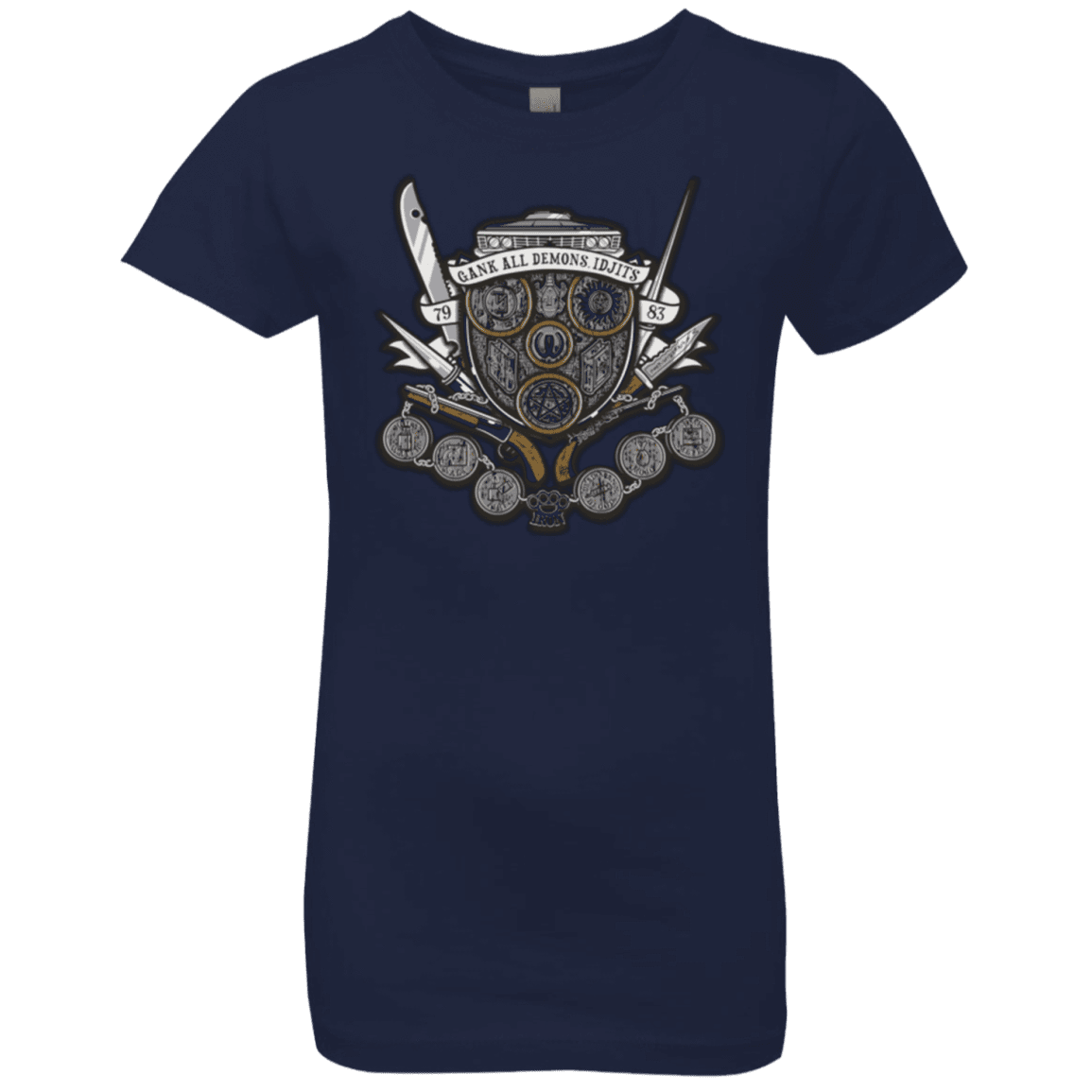 T-Shirts Midnight Navy / YXS Winchester's Crest Girls Premium T-Shirt