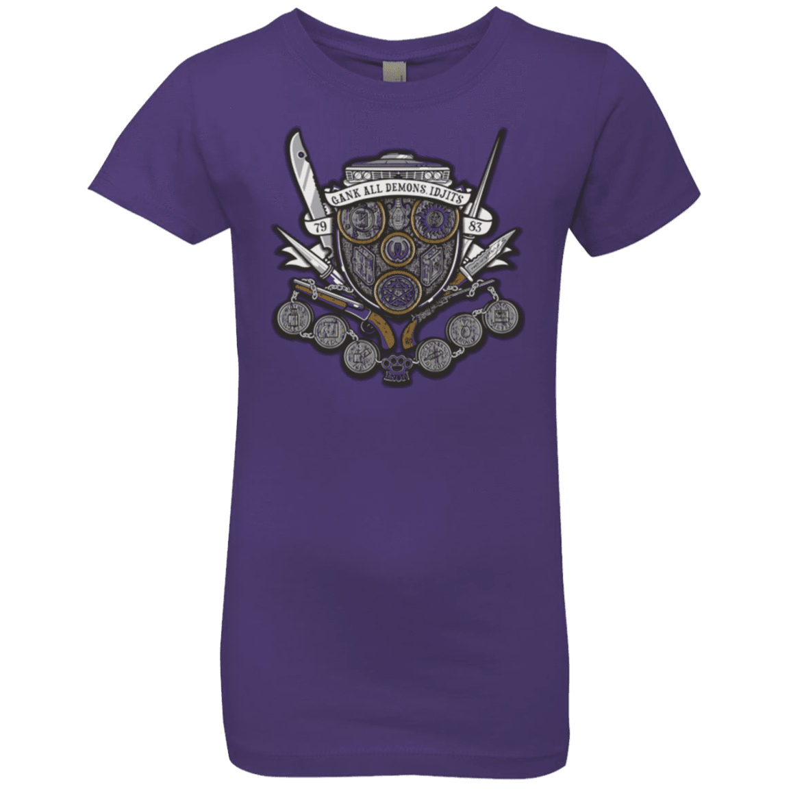 T-Shirts Purple Rush / YXS Winchester's Crest Girls Premium T-Shirt