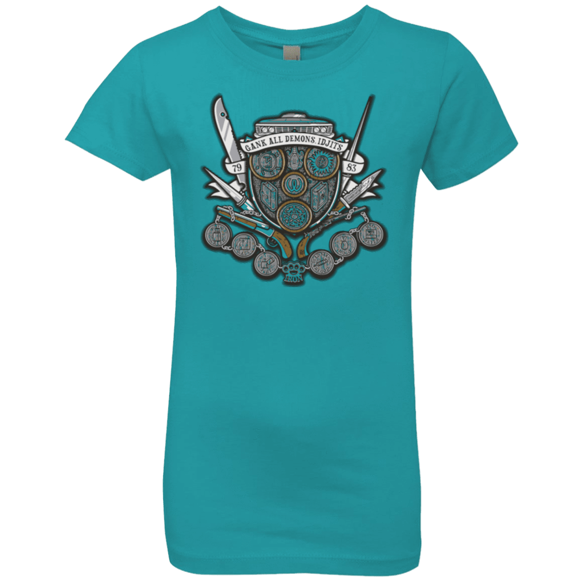 T-Shirts Tahiti Blue / YXS Winchester's Crest Girls Premium T-Shirt