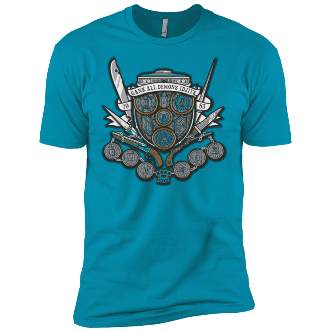T-Shirts Turquoise / X-Small Winchester's Crest Men's Premium T-Shirt