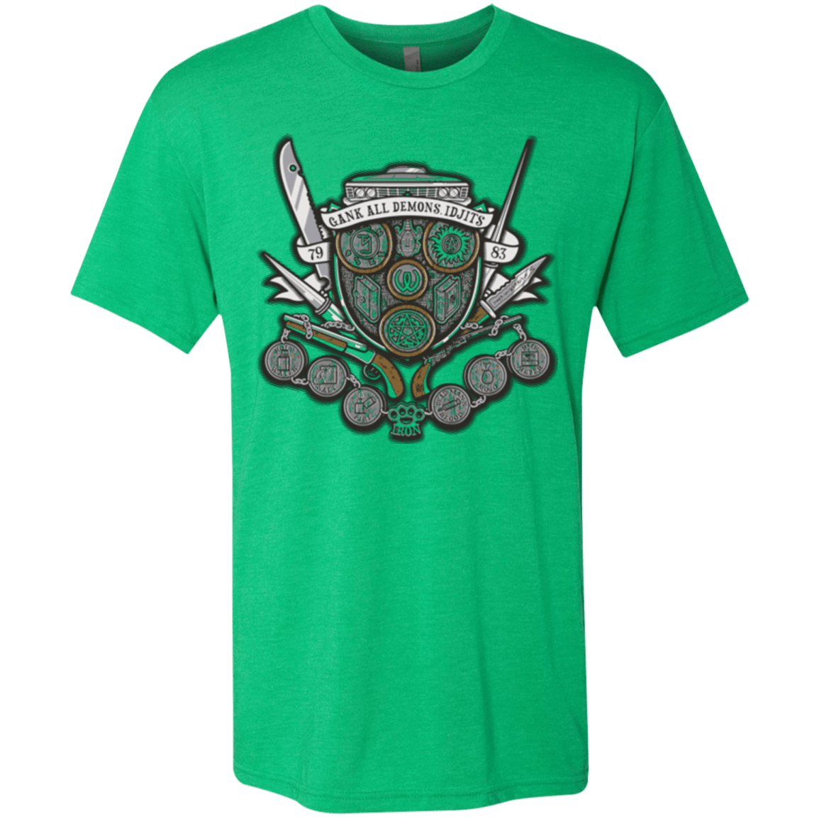 T-Shirts Envy / Small Winchester's Crest Men's Triblend T-Shirt