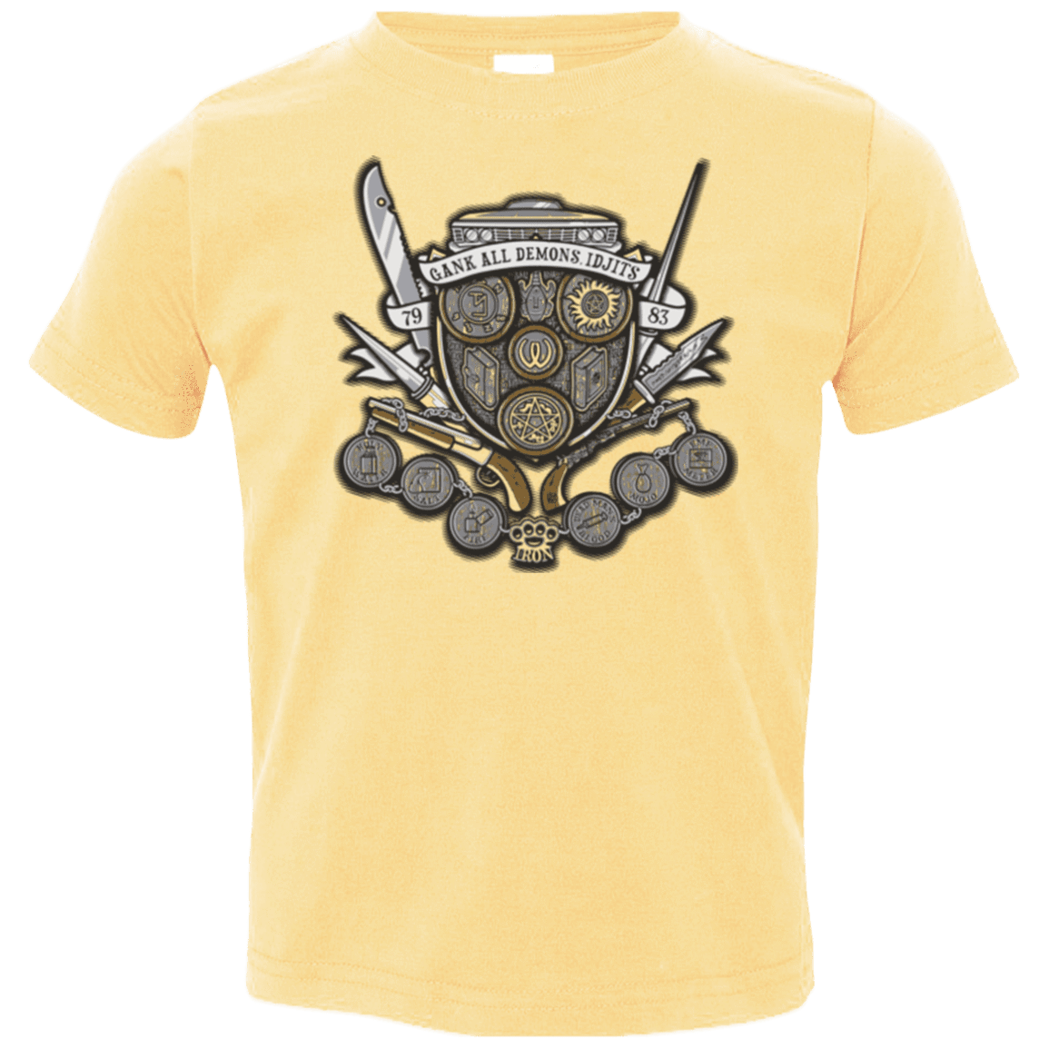 T-Shirts Butter / 2T Winchester's Crest Toddler Premium T-Shirt
