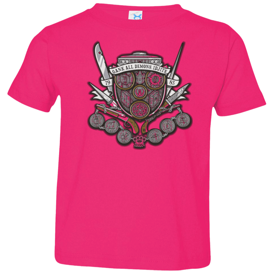T-Shirts Hot Pink / 2T Winchester's Crest Toddler Premium T-Shirt