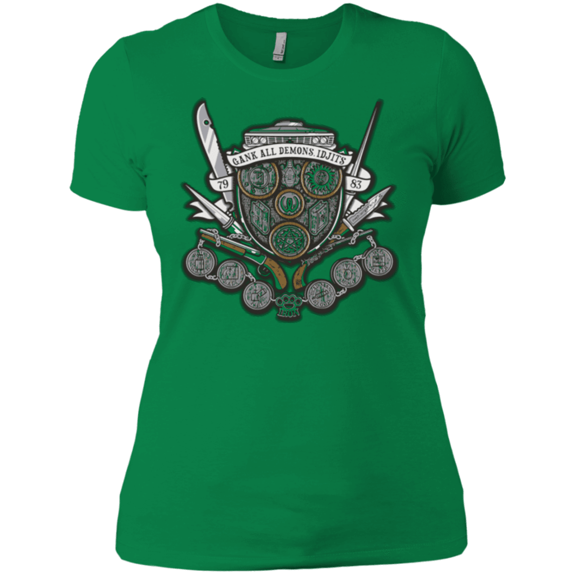 T-Shirts Kelly Green / X-Small Winchester's Crest Women's Premium T-Shirt