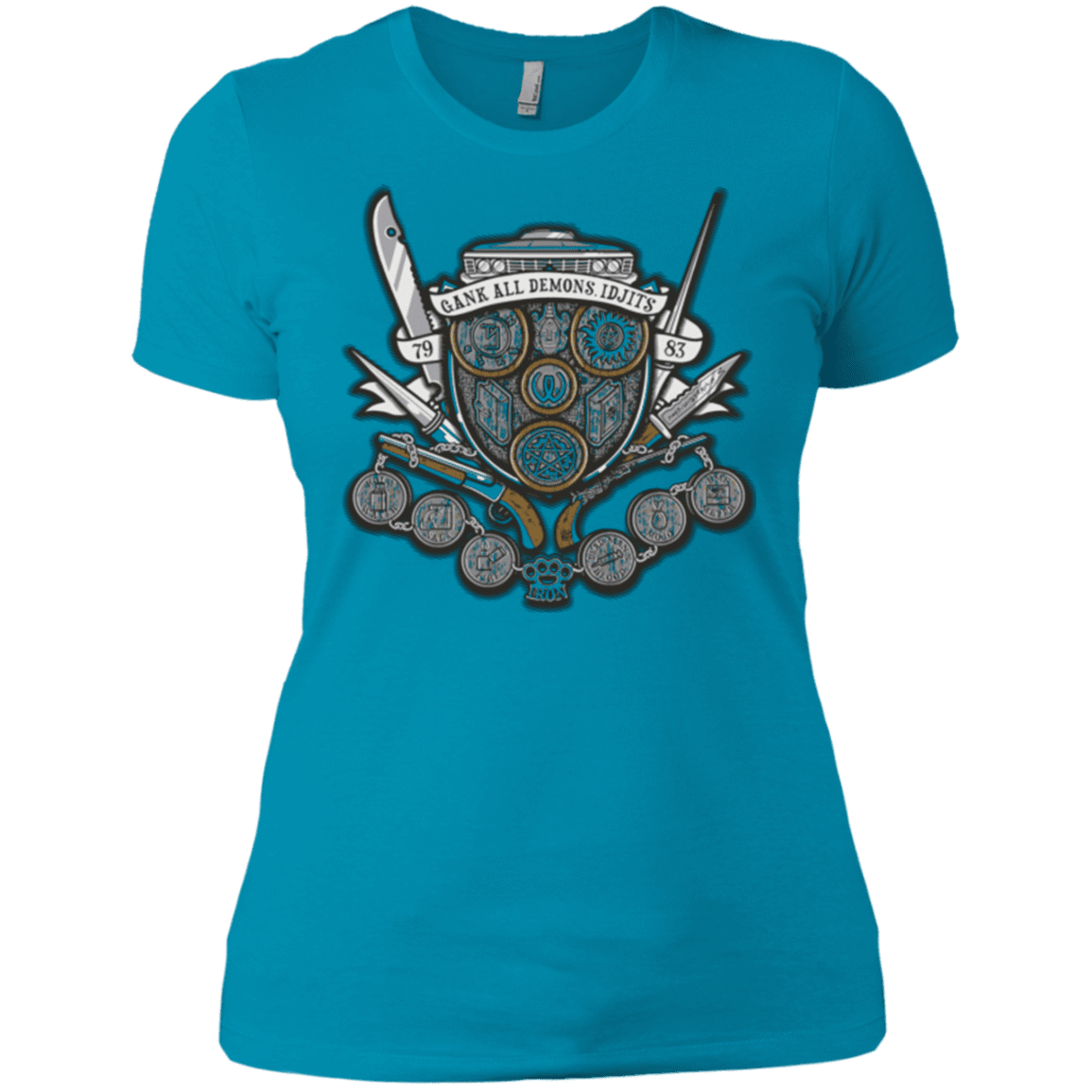 T-Shirts Turquoise / X-Small Winchester's Crest Women's Premium T-Shirt