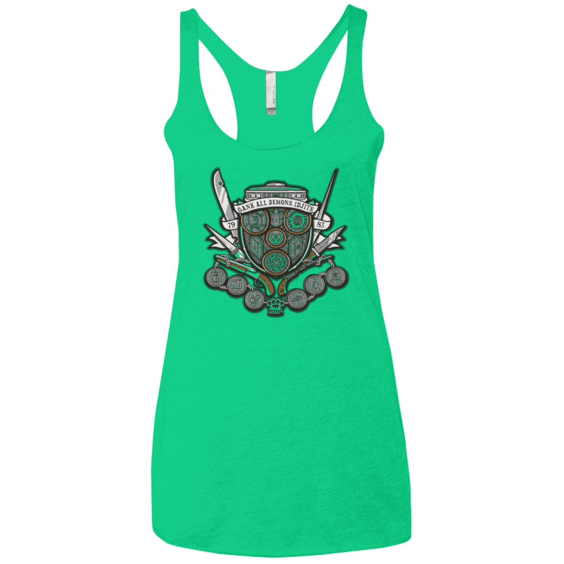 T-Shirts Envy / X-Small Winchester's Crest Women's Triblend Racerback Tank