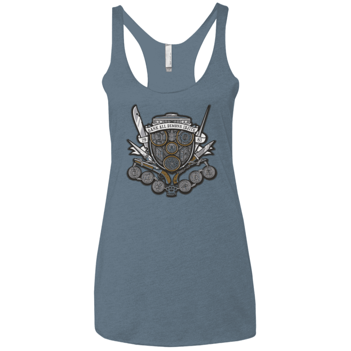 T-Shirts Indigo / X-Small Winchester's Crest Women's Triblend Racerback Tank