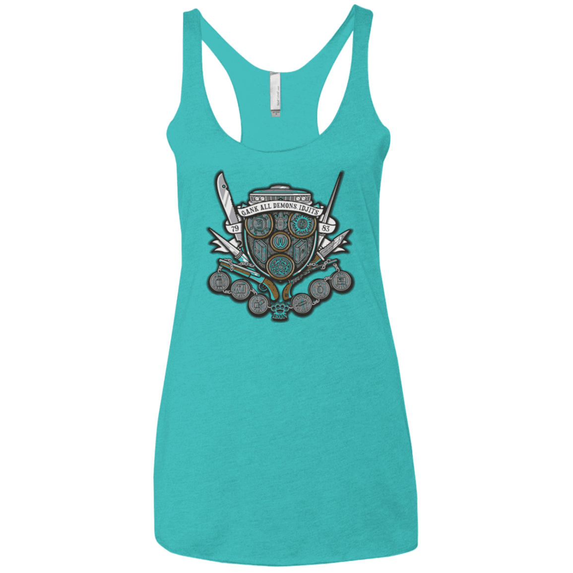 T-Shirts Tahiti Blue / X-Small Winchester's Crest Women's Triblend Racerback Tank