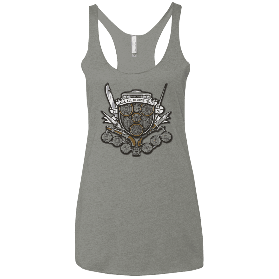 T-Shirts Venetian Grey / X-Small Winchester's Crest Women's Triblend Racerback Tank