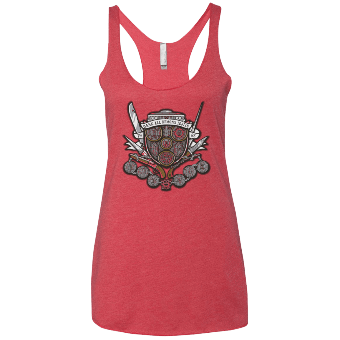 T-Shirts Vintage Red / X-Small Winchester's Crest Women's Triblend Racerback Tank