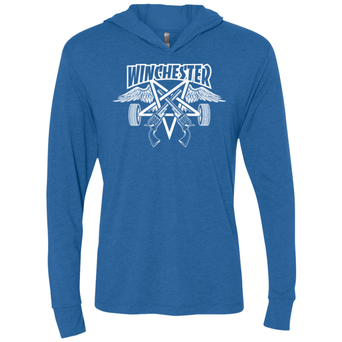 T-Shirts Vintage Royal / X-Small WINCHESTER Triblend Long Sleeve Hoodie Tee