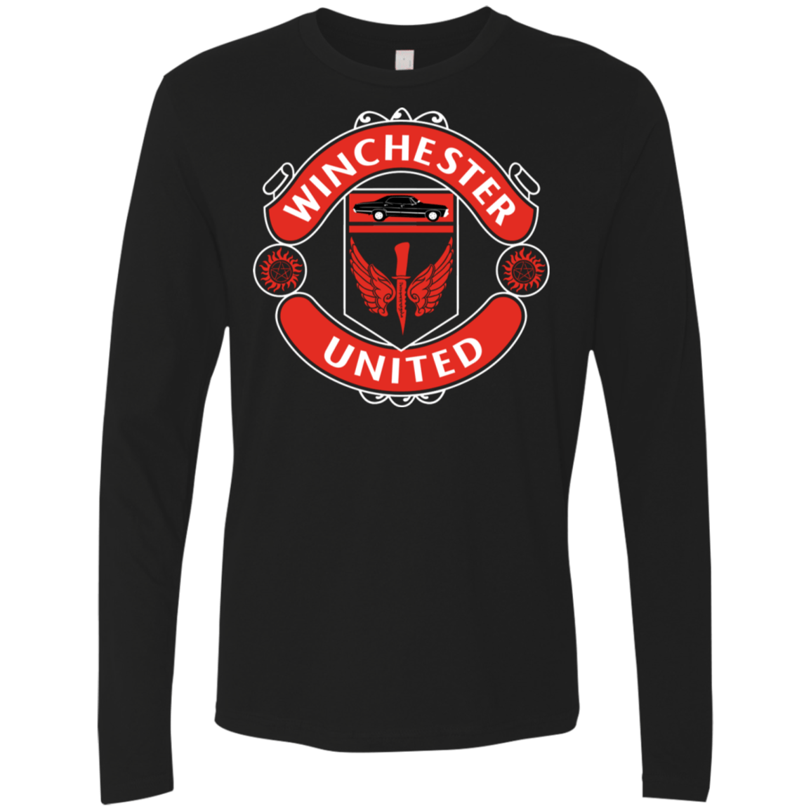 T-Shirts Black / S Winchester United Men's Premium Long Sleeve