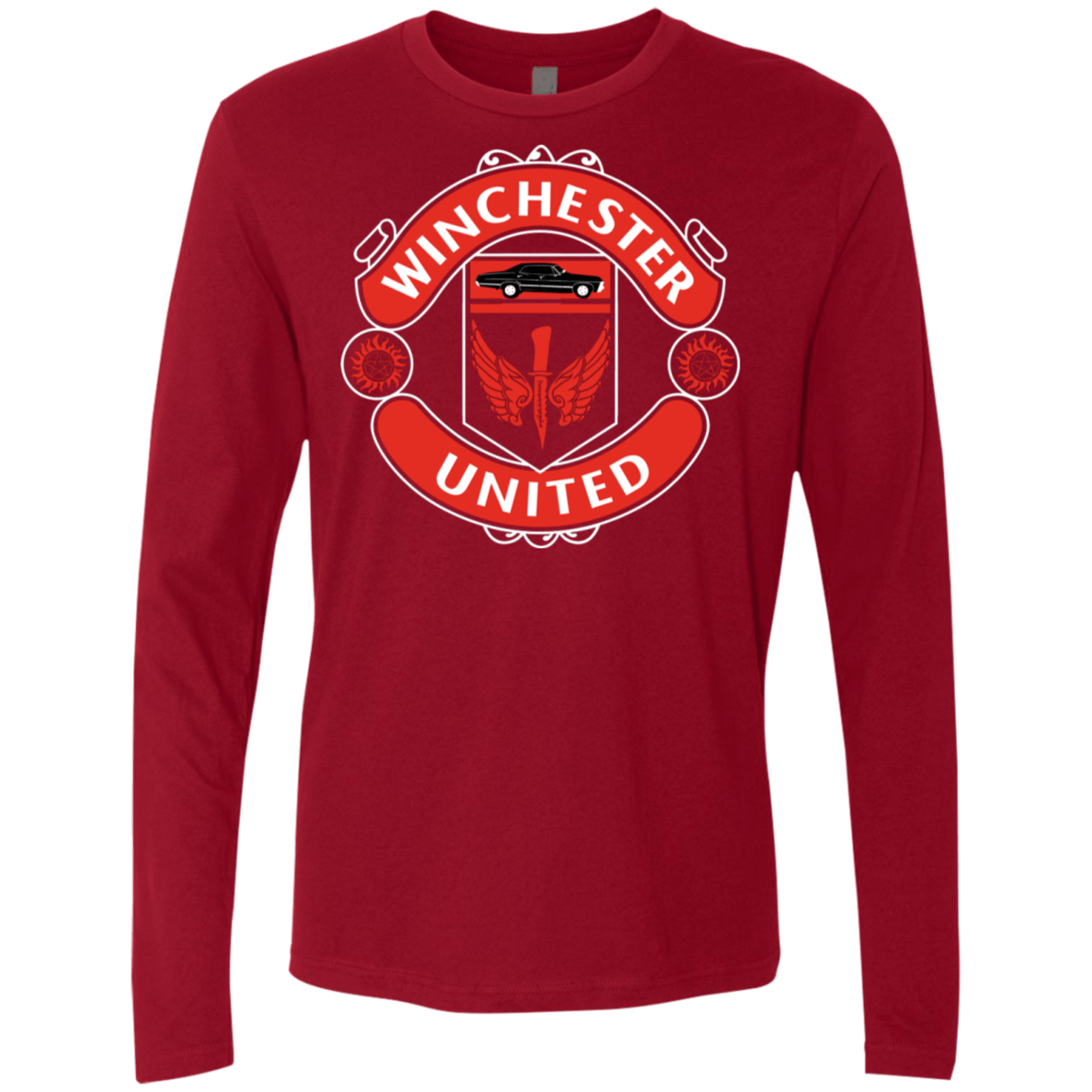 T-Shirts Cardinal / S Winchester United Men's Premium Long Sleeve