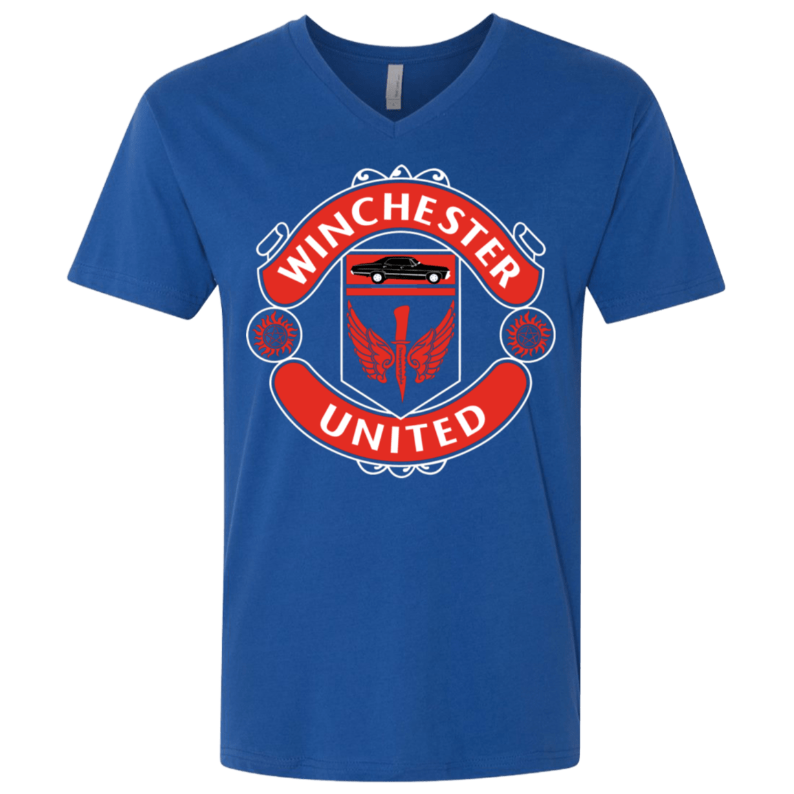T-Shirts Royal / X-Small Winchester United Men's Premium V-Neck