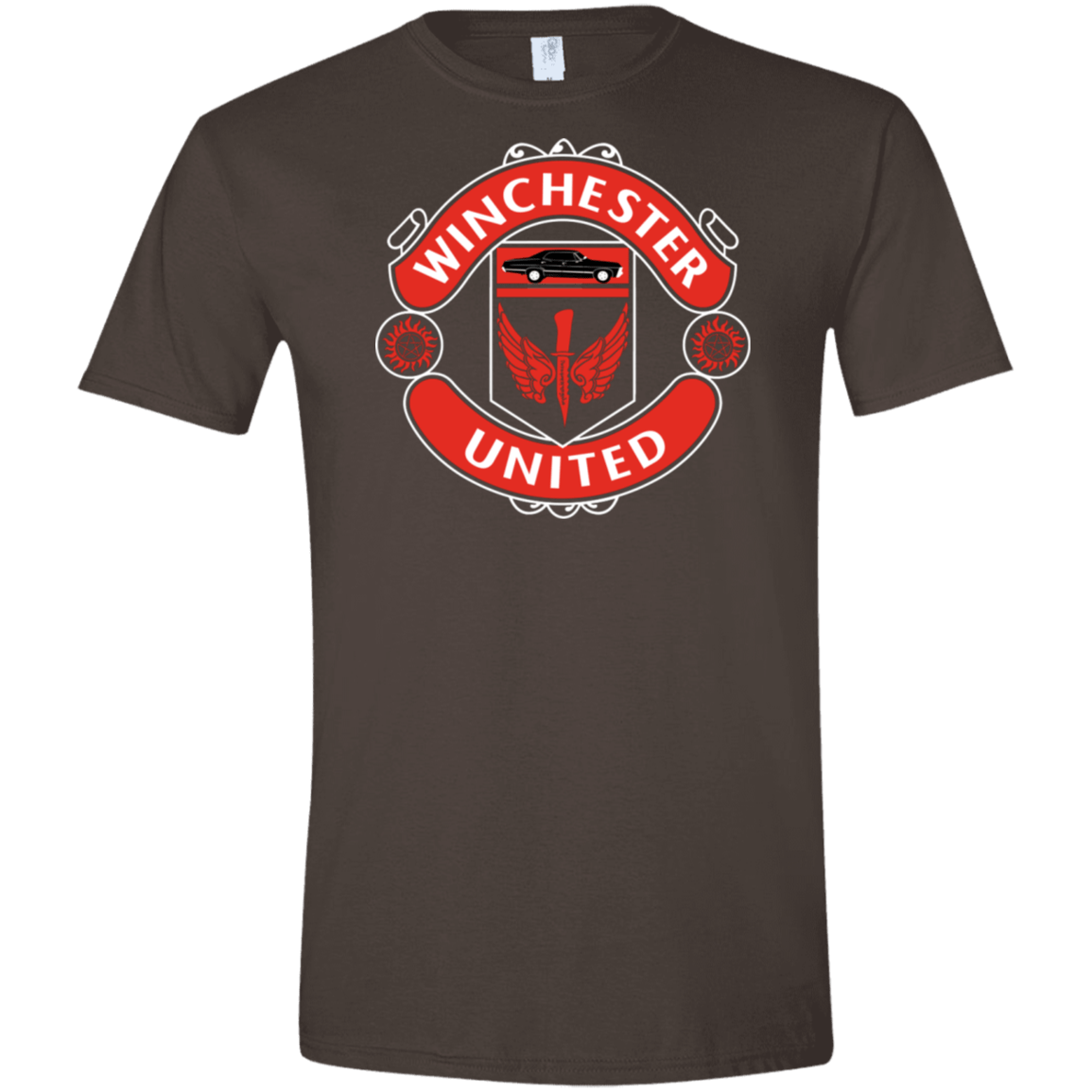 T-Shirts Dark Chocolate / S Winchester United Men's Semi-Fitted Softstyle