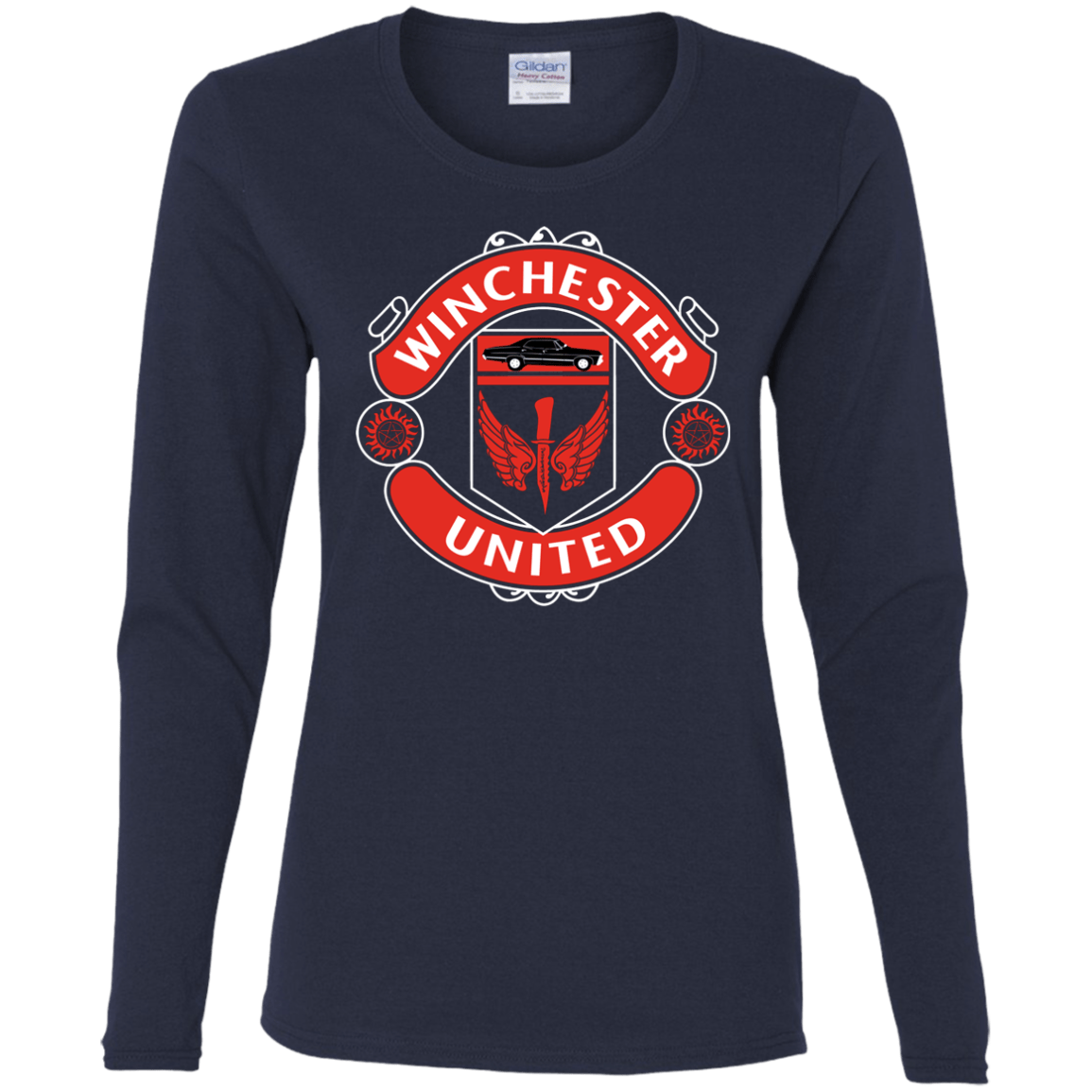 T-Shirts Navy / S Winchester United Women's Long Sleeve T-Shirt