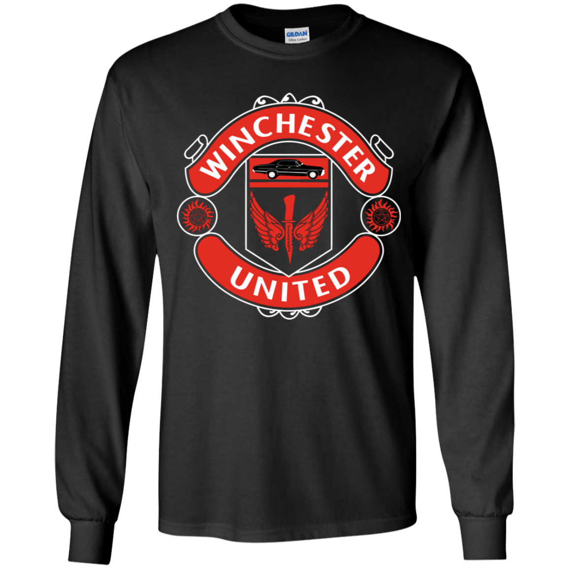T-Shirts Black / YS Winchester United Youth Long Sleeve T-Shirt