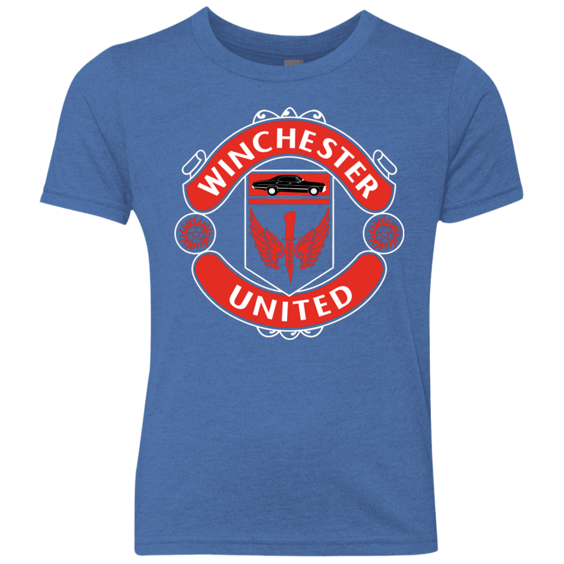 T-Shirts Vintage Royal / YXS Winchester United Youth Triblend T-Shirt