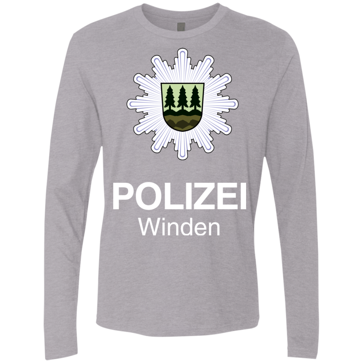 T-Shirts Heather Grey / Small Winden Polizei Men's Premium Long Sleeve