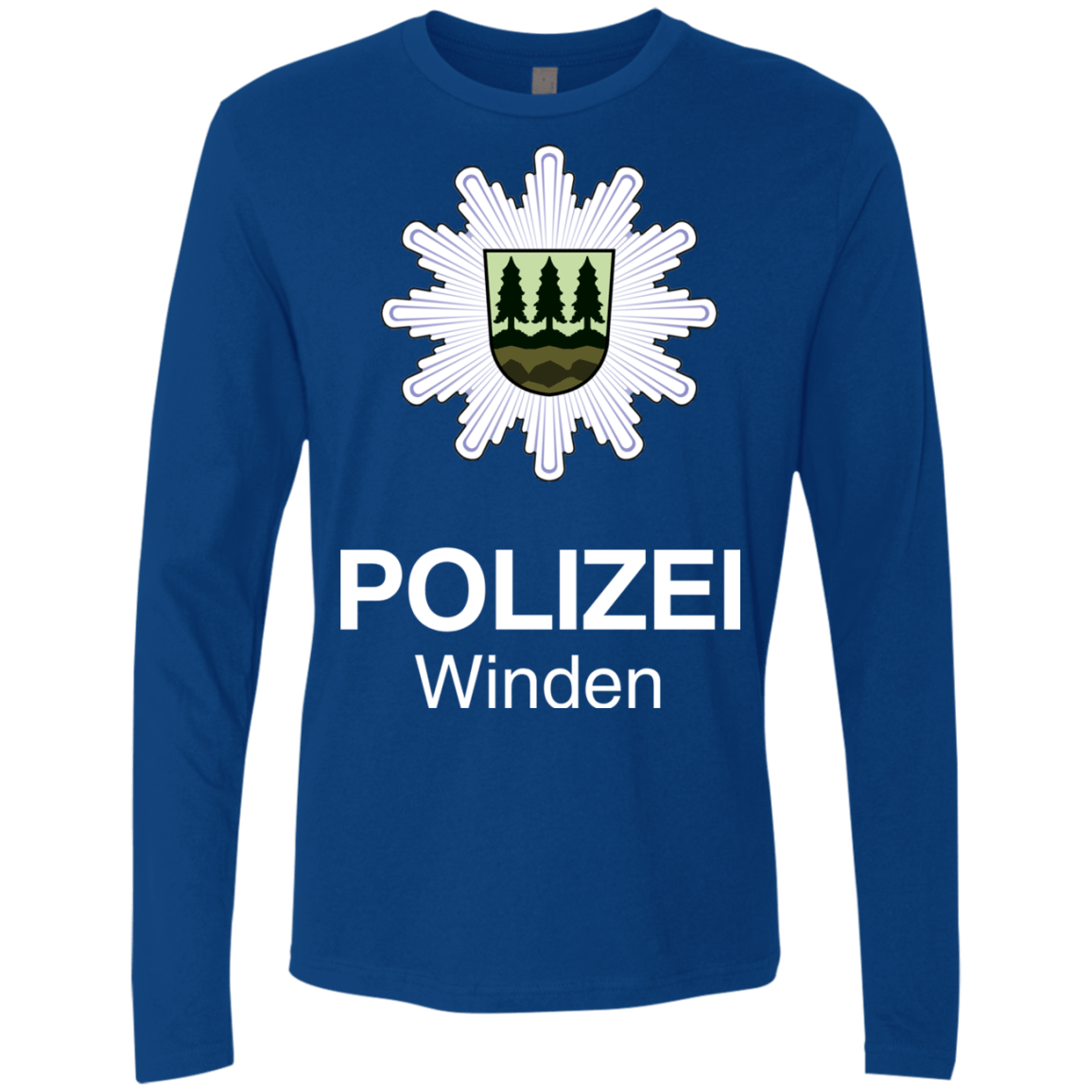 T-Shirts Royal / Small Winden Polizei Men's Premium Long Sleeve