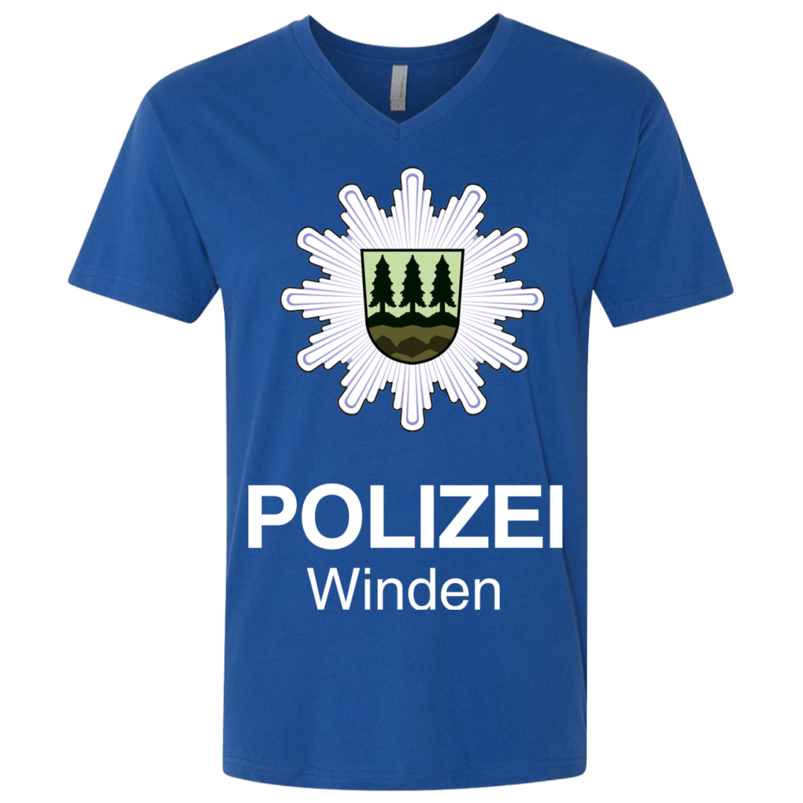 T-Shirts Royal / X-Small Winden Polizei Men's Premium V-Neck