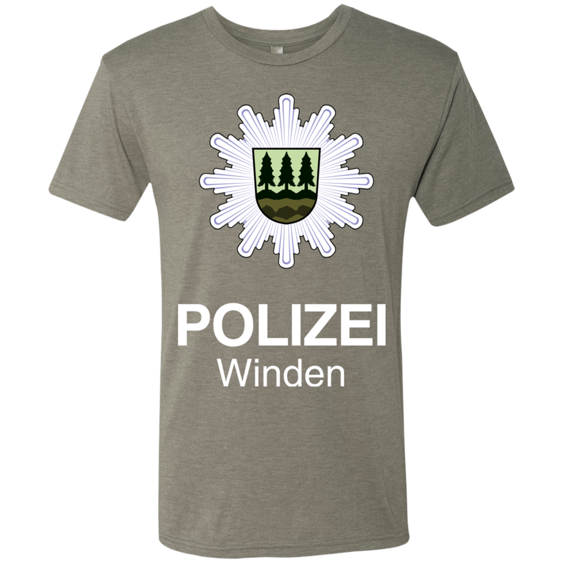 T-Shirts Venetian Grey / Small Winden Polizei Men's Triblend T-Shirt