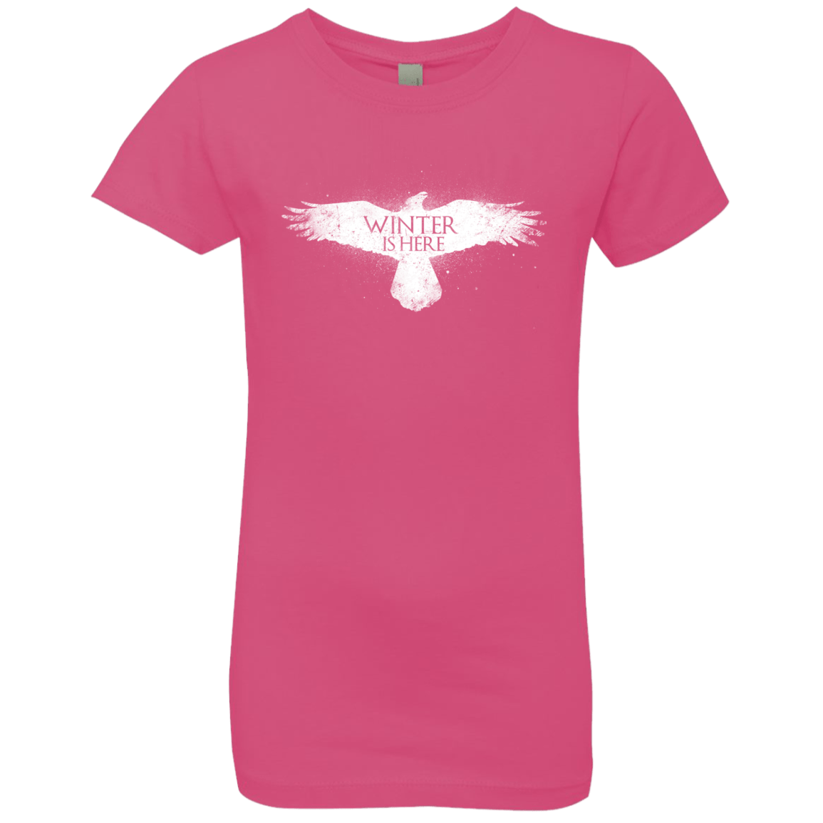 T-Shirts Hot Pink / YXS Winter is here Girls Premium T-Shirt