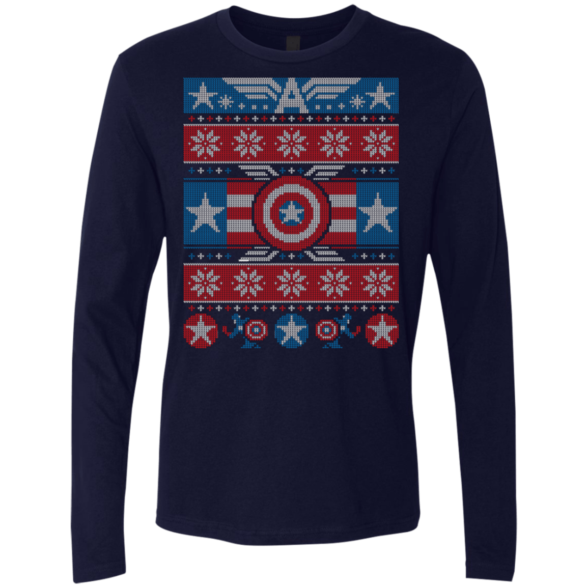 T-Shirts Midnight Navy / Small Winter Soldier Men's Premium Long Sleeve
