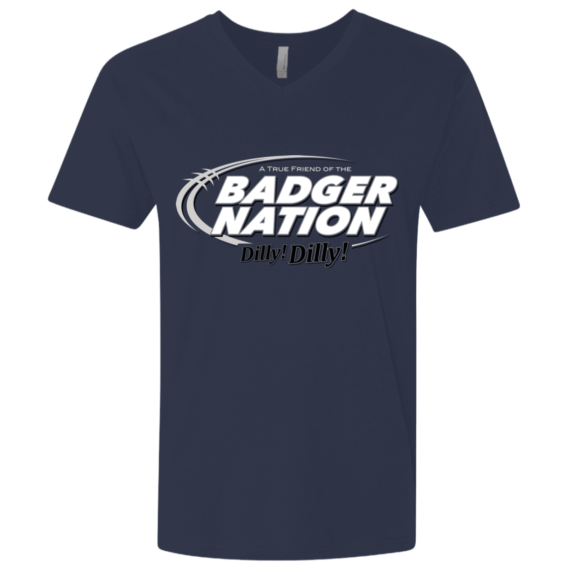 T-Shirts Midnight Navy / X-Small Wisconsin Dilly Dilly Men's Premium V-Neck