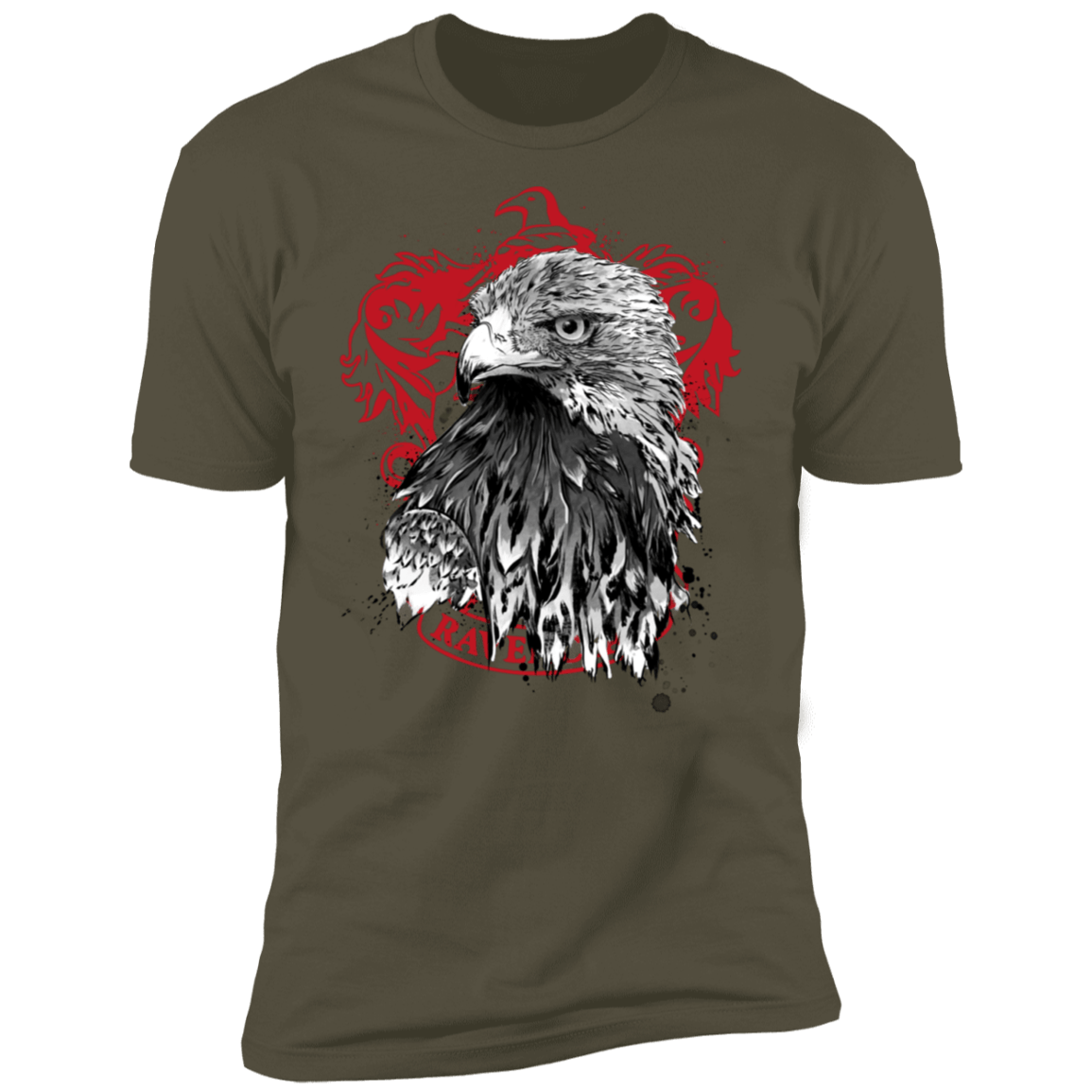 T-Shirts Military Green / S Wit and Wisdom sumi-e Men's Premium T-Shirt